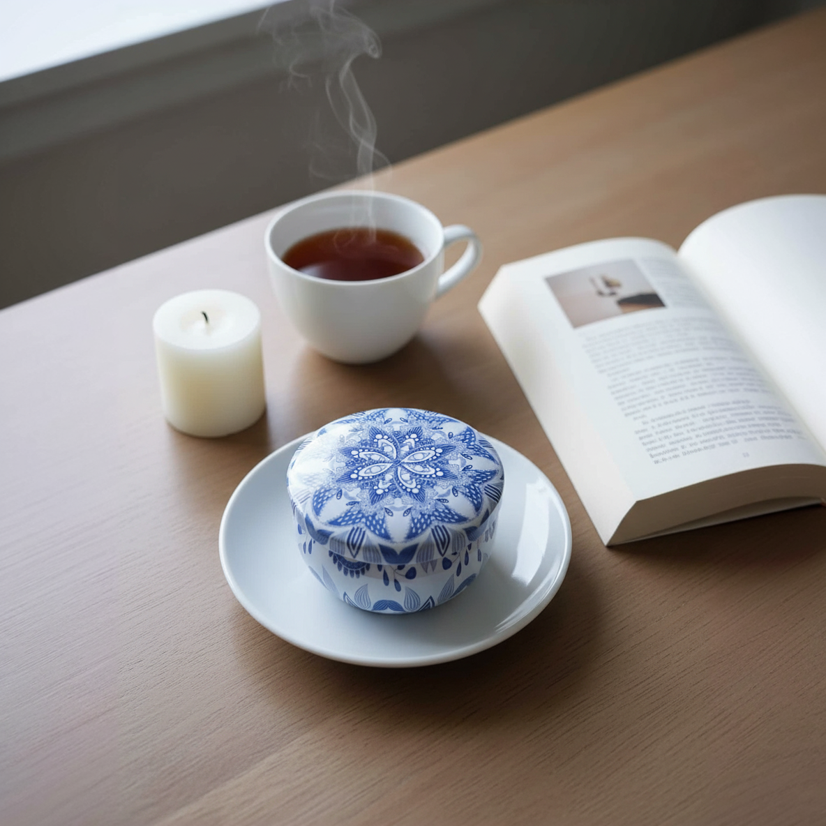 Scented Tin Candle - Huckleberry and Apple Spice